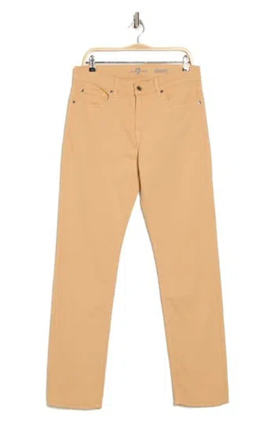 7 For All Mankind Squiggle Slim Fit Pants In Clay
