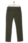 7 For All Mankind Squiggle Slim Fit Pants In Deep Army