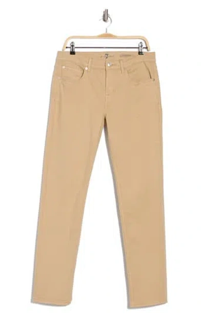 7 For All Mankind Squiggle Slim Fit Pants In Desert