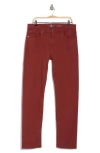 7 For All Mankind Squiggle Slim Fit Pants In Fired Brick
