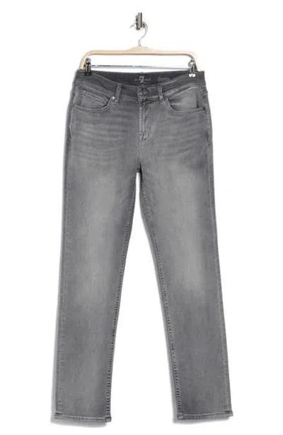 7 For All Mankind Mid-rise Slim-fit Jeans In Grove