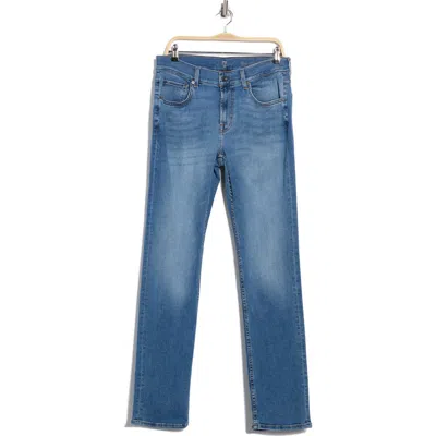 7 For All Mankind Squiggle Stretch Straight Leg Jeans In Blue