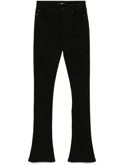7 For All Mankind Stacked Skinny Jeans In Black