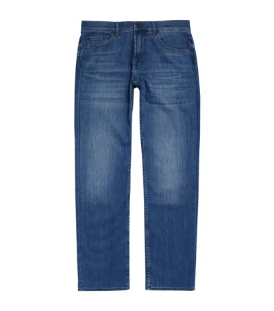 7 For All Mankind Standard Straight Jeans In Blue