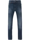 7 For All Mankind Stone Washed Slim Fit Jeans
