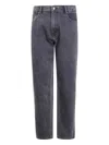 7 For All Mankind Modern Straight Fit Caviar Jeans In Gray