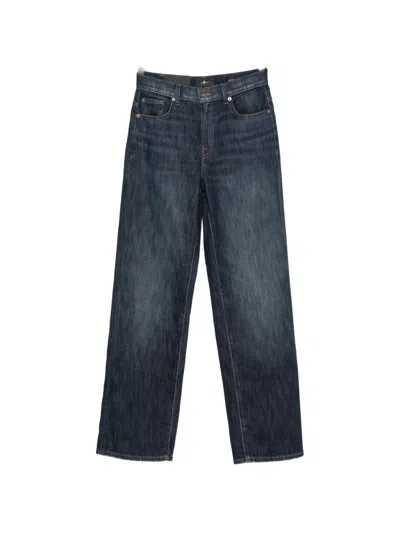 7 FOR ALL MANKIND STOVEPIPE BELT-LOOP JEANS