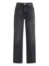 7 For All Mankind Logan Stovepipe Straight Jeans In Gray