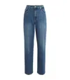 7 For All Mankind Stovepipe Straight Jeans In Blue