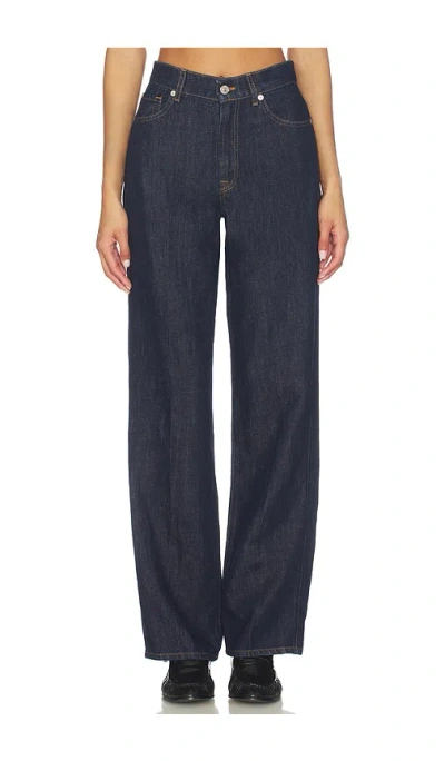 7 For All Mankind Stovepipe Straight Jeans In Blue