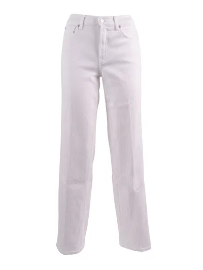 7 For All Mankind Stovepipe Straight In White