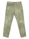 7 For All Mankind Denim Trousers With Belt Loops In Green