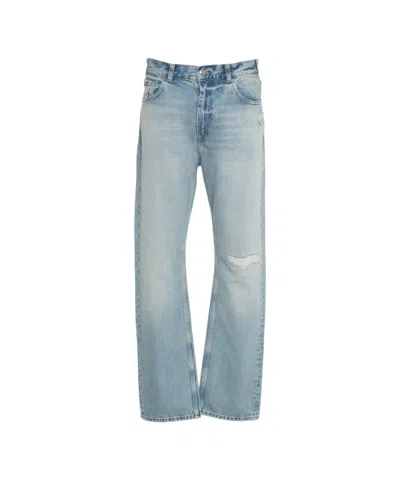 7 FOR ALL MANKIND STRAIGHT-CUT DENIM JEANS