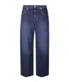 7 For All Mankind Bonnie Curvilinear Radar With Raw Cut In Blue