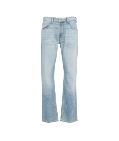 7 For All Mankind Straight Jeans 'the Straight Outline' In Blue