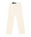 7 For All Mankind Calie Straight Leg Corduroy Pants Clothing In Black