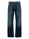 7 For All Mankind Straight-leg Cotton-blend Jeans In Blue