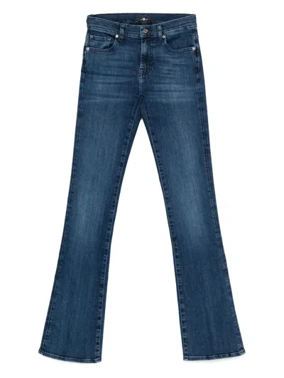 7 For All Mankind Straight-leg Jeans In Blue
