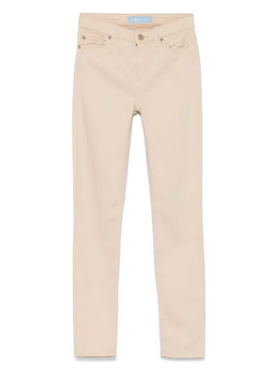 7 For All Mankind Straight-leg Jeans In Neutral