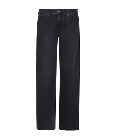 7 For All Mankind Straight-leg Jeans In Black