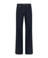 7 For All Mankind Low Rise Jeans Belt Loops Back Pockets In Black