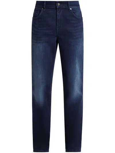 7 For All Mankind Straight-leg Jeans In Blue