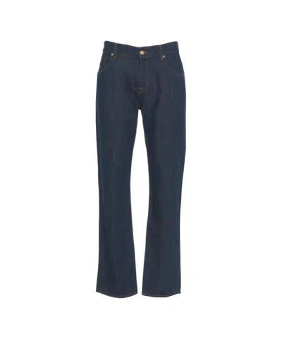 7 For All Mankind Straight Leg Jeans In Blue