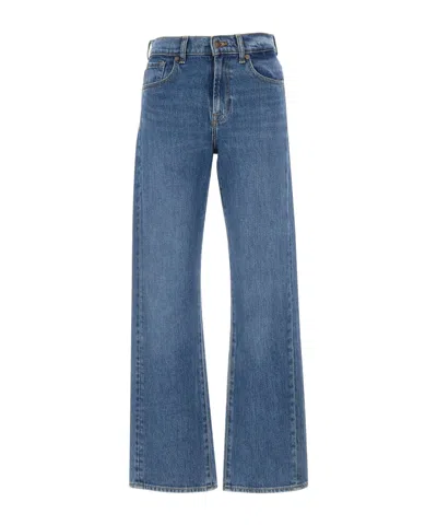7 For All Mankind Straight-leg Jeans In Blue