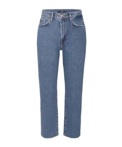 7 For All Mankind Straight-leg Jeans In Blue