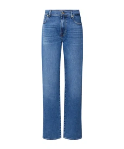 7 For All Mankind Straight-leg Jeans In Blue
