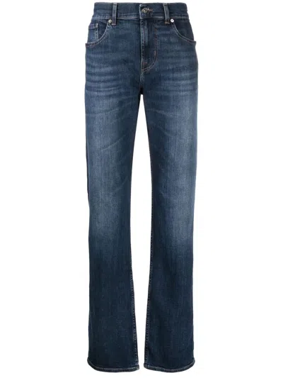 7 For All Mankind Straight-leg Jeans In Blue