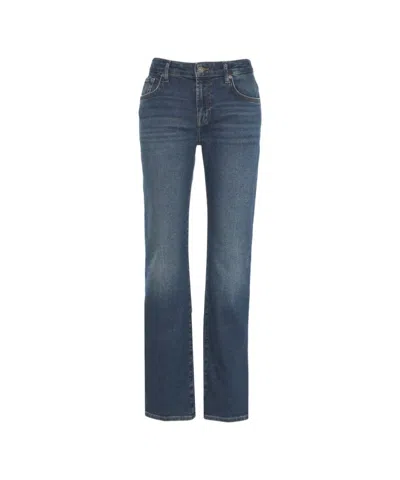 7 For All Mankind Straight Leg Jeans 'calie' In Blue