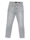 7 For All Mankind Relaxed Skinny Full Scale Trousers In Gray