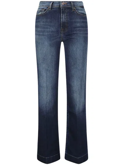 7 For All Mankind Straight-leg Jeans With Slightly Flared Hem