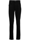 7 For All Mankind Straight-leg Slim-cut Jeans In Black