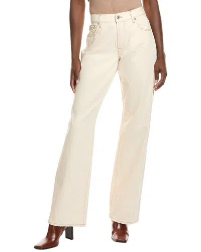 7 For All Mankind Straight Leg Trouser In Brown