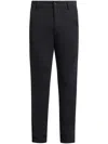 7 For All Mankind Straight-leg Trousers In Black