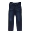7 For All Mankind Straight Luxe Dark-wash Jeans In Navy