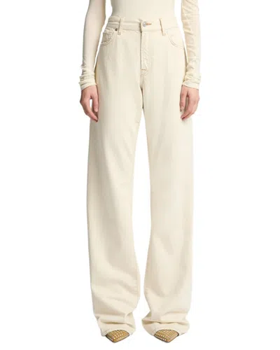 7 For All Mankind Straight Trouser In Neutral
