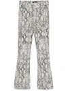 7 For All Mankind Bootcut Trousers In White