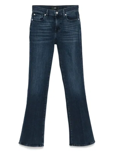 7 For All Mankind Stretch-cotton Jeans In Blue