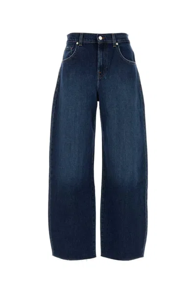 7 FOR ALL MANKIND STRETCH DENIM BONNIE WIDE-LEG JEANS
