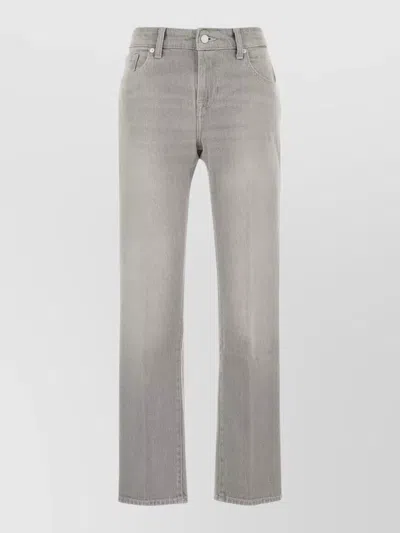 7 For All Mankind Stretch Denim Calie Jeans Five Pocket Design In Gray