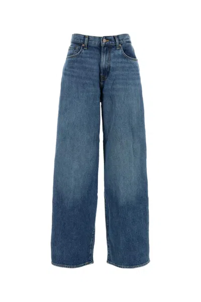 7 FOR ALL MANKIND STRETCH DENIM JASPER WIDE-LEG JEANS