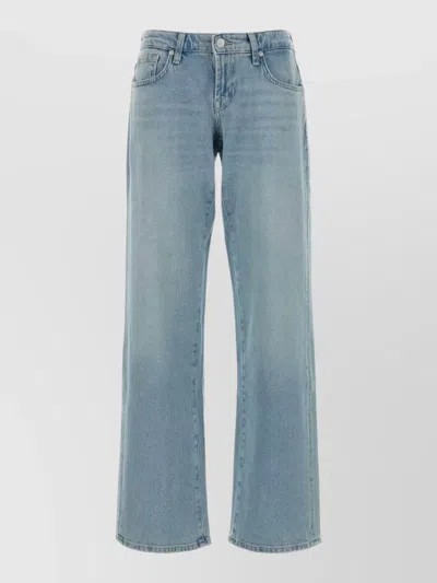 7 For All Mankind Stretch Denim Jeans Belt Loops Five Pockets In Multi