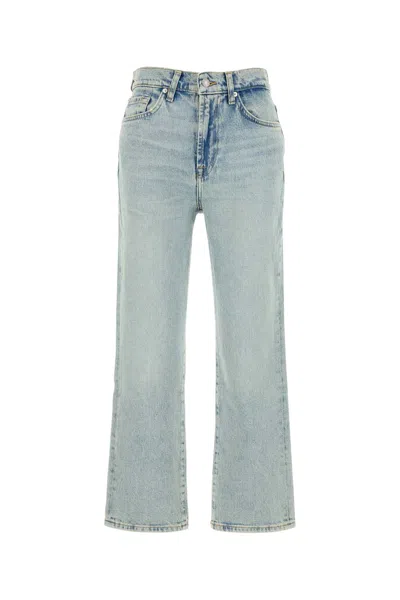 7 For All Mankind Stretch Denim Jeans In Lightblue
