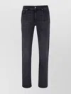 7 For All Mankind Stretch Denim Jeans With Faded Wash In Blue