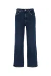 7 For All Mankind Tess High-rise Straight-leg Jeans In Darkblue