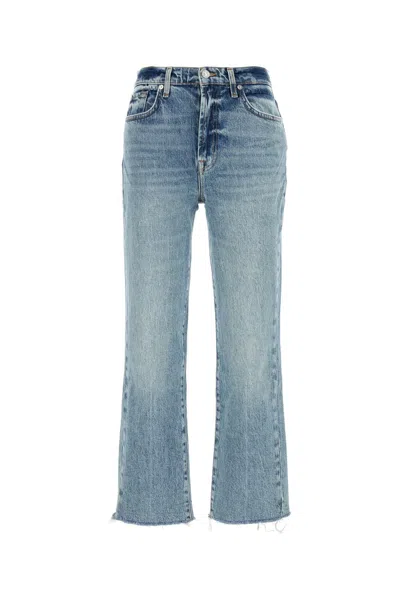 7 FOR ALL MANKIND STRETCH DENIM LOGAN STOVEPIPE JEANS