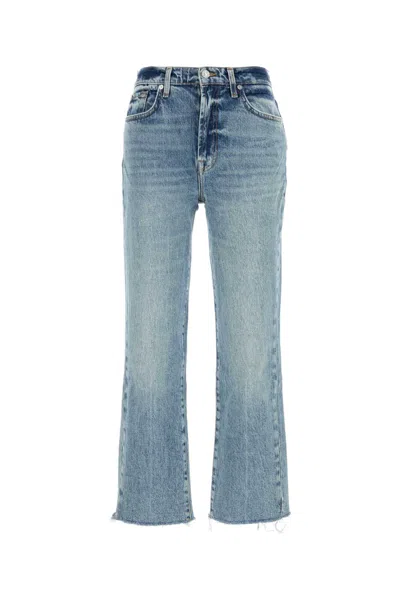 7 For All Mankind Stretch Denim Logan Stovepipe Jeans In Darkblue
